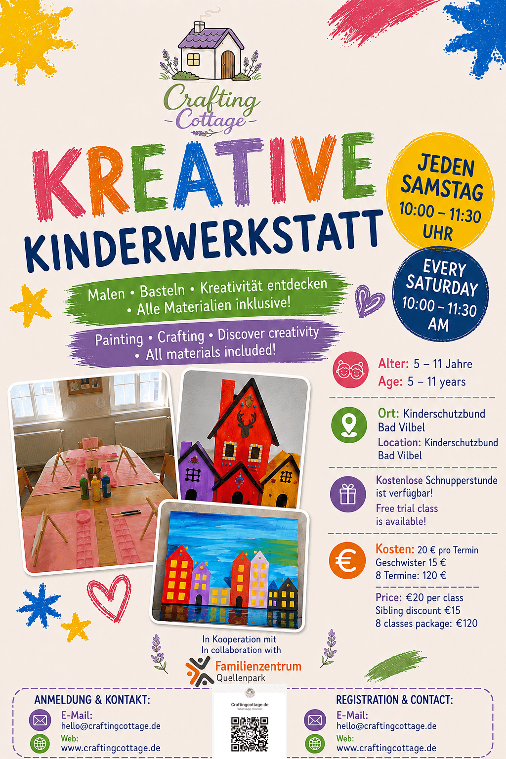 Kids Art-Workshop in Bad Vilbel - Crafting Cottage