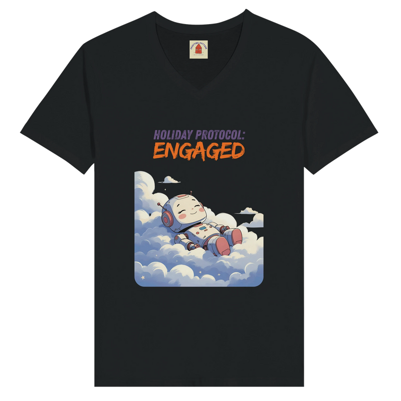 Hochwertiges Unisex-T-Shirt mit V-Ausschnitt – Weiches Baumwoll-T-Shirt, klassische Passform, ideal zum Bedrucken image 2