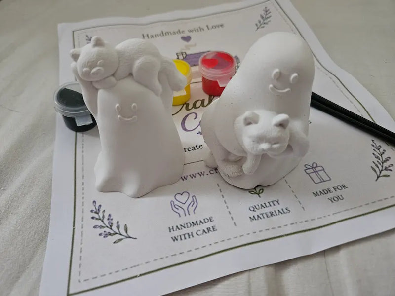Halloween Kids DIY Kit – Paint Your Own Ghost Duo image 1