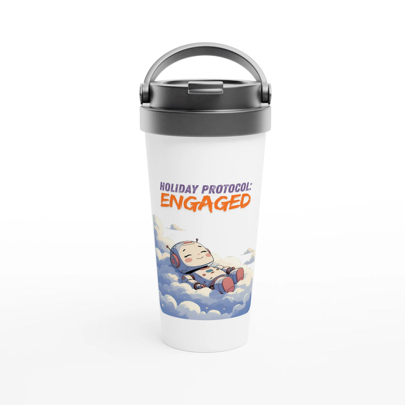 Edelstahl-Reisebecher – 440 ml isolierter Kaffee- und Teebecher, auslaufsicher, spülmaschinenfest image 1