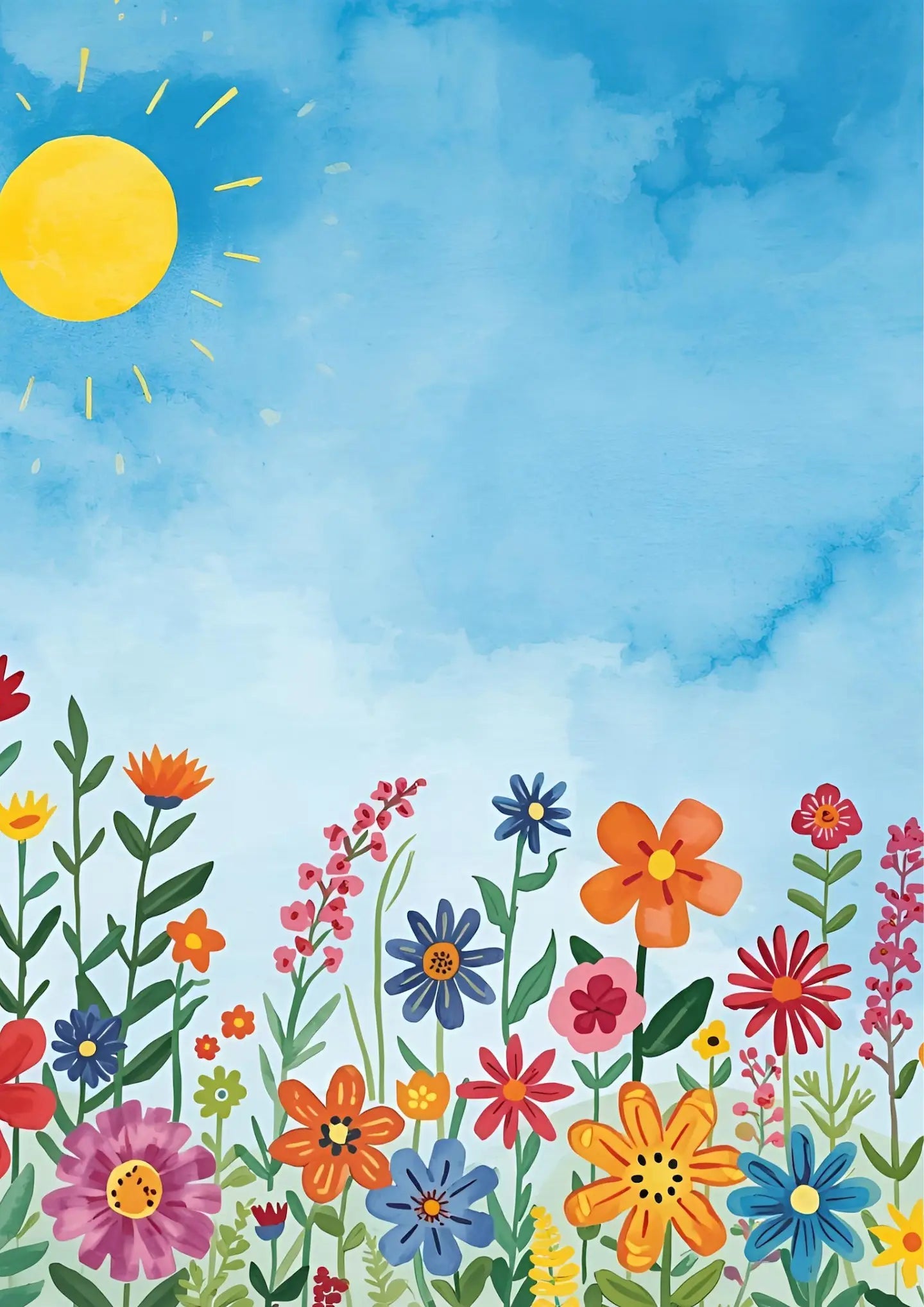 Colorful Floral Wall Art - Crafting Cottage