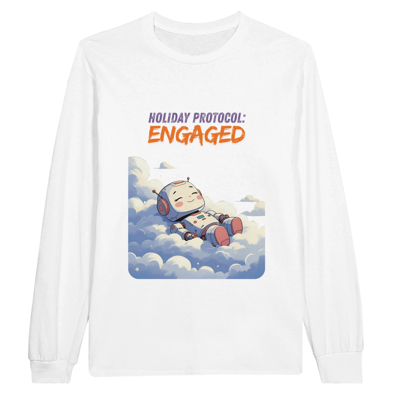 Unisex-Langarmshirt mit Robotermotiv – Bequem, stylisch, moderne Passform image 1