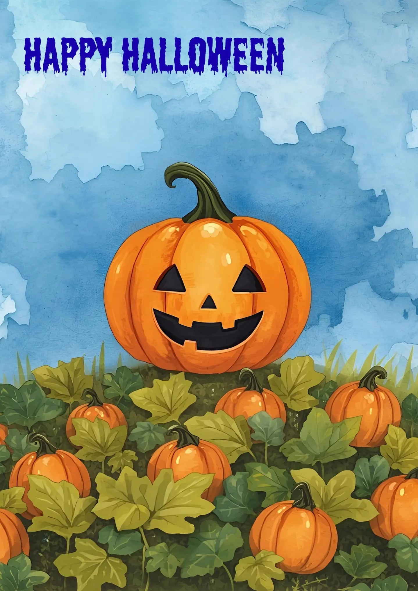 Halloween Pumpkin Poster - Crafting Cottage