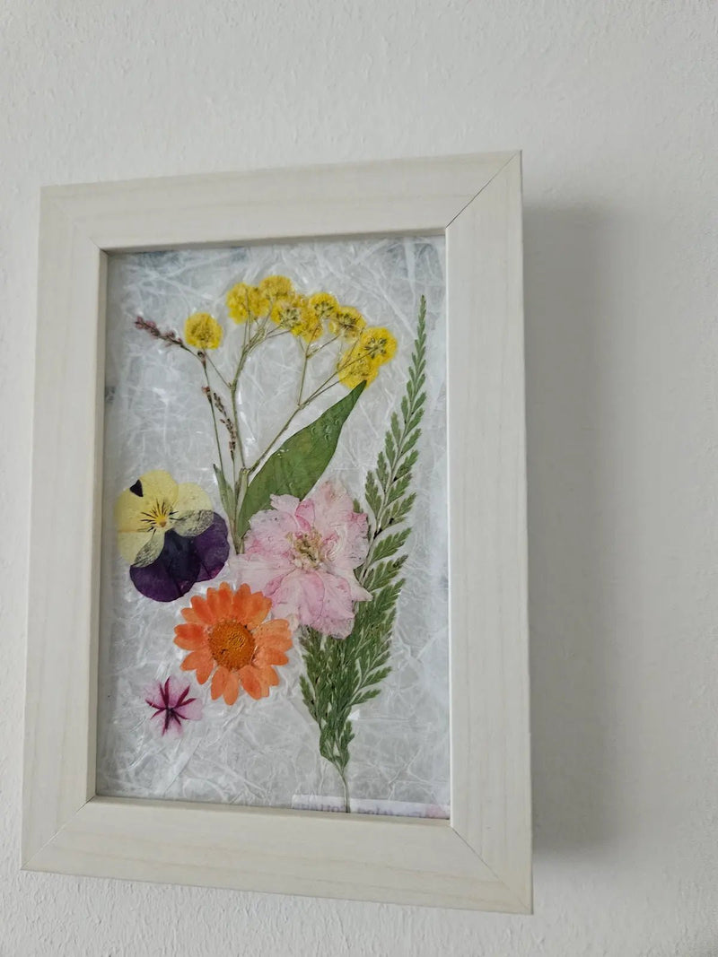 Handcrafted Pressed Flower Art – Framed Botanical Wall Decor (Set of 2) image 1