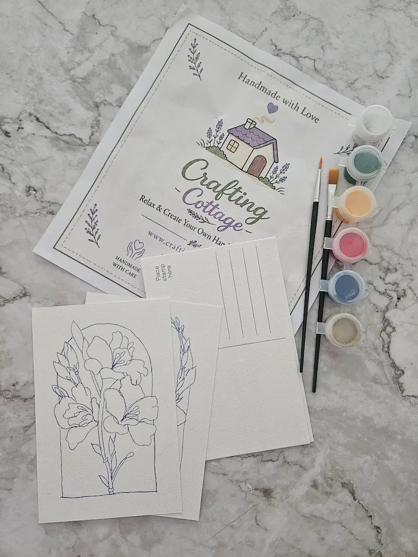 Paint your postcard set of 4 - Crafting Cottage