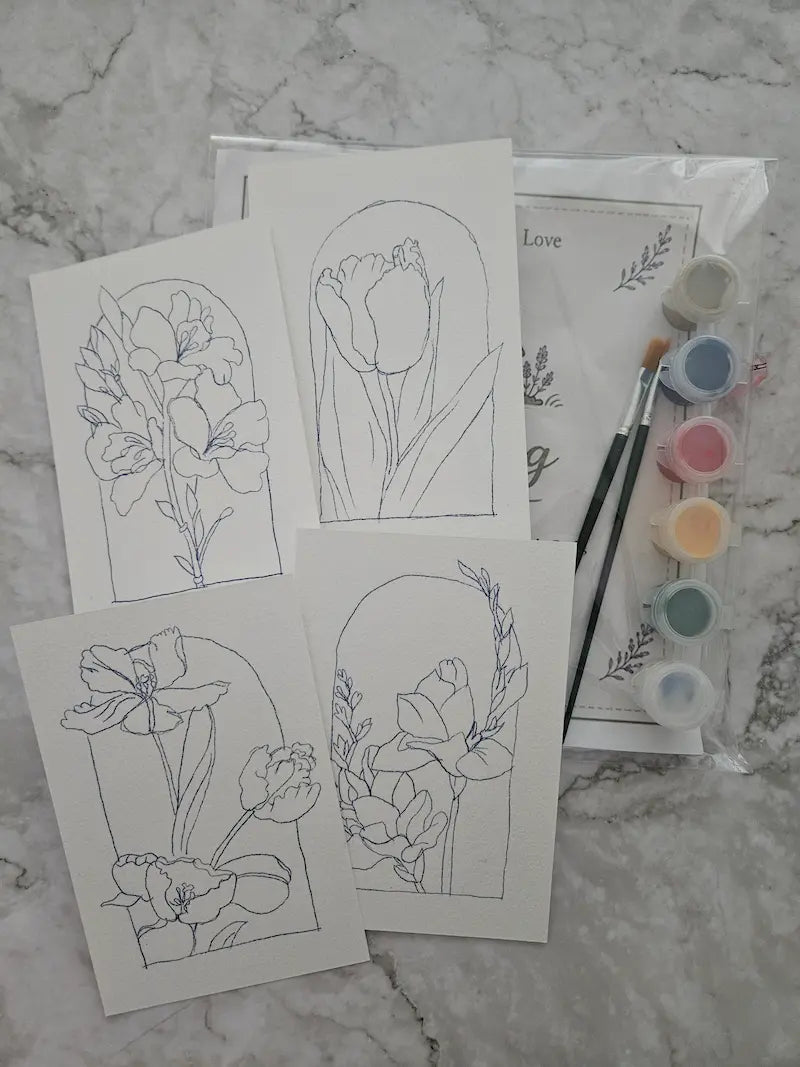 Paint your postcard set of 4 image 1
