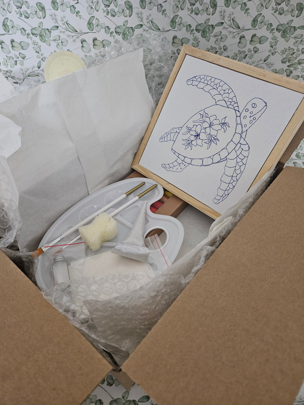 DIY kit- Texture Acrylic Painting (20*20cm)