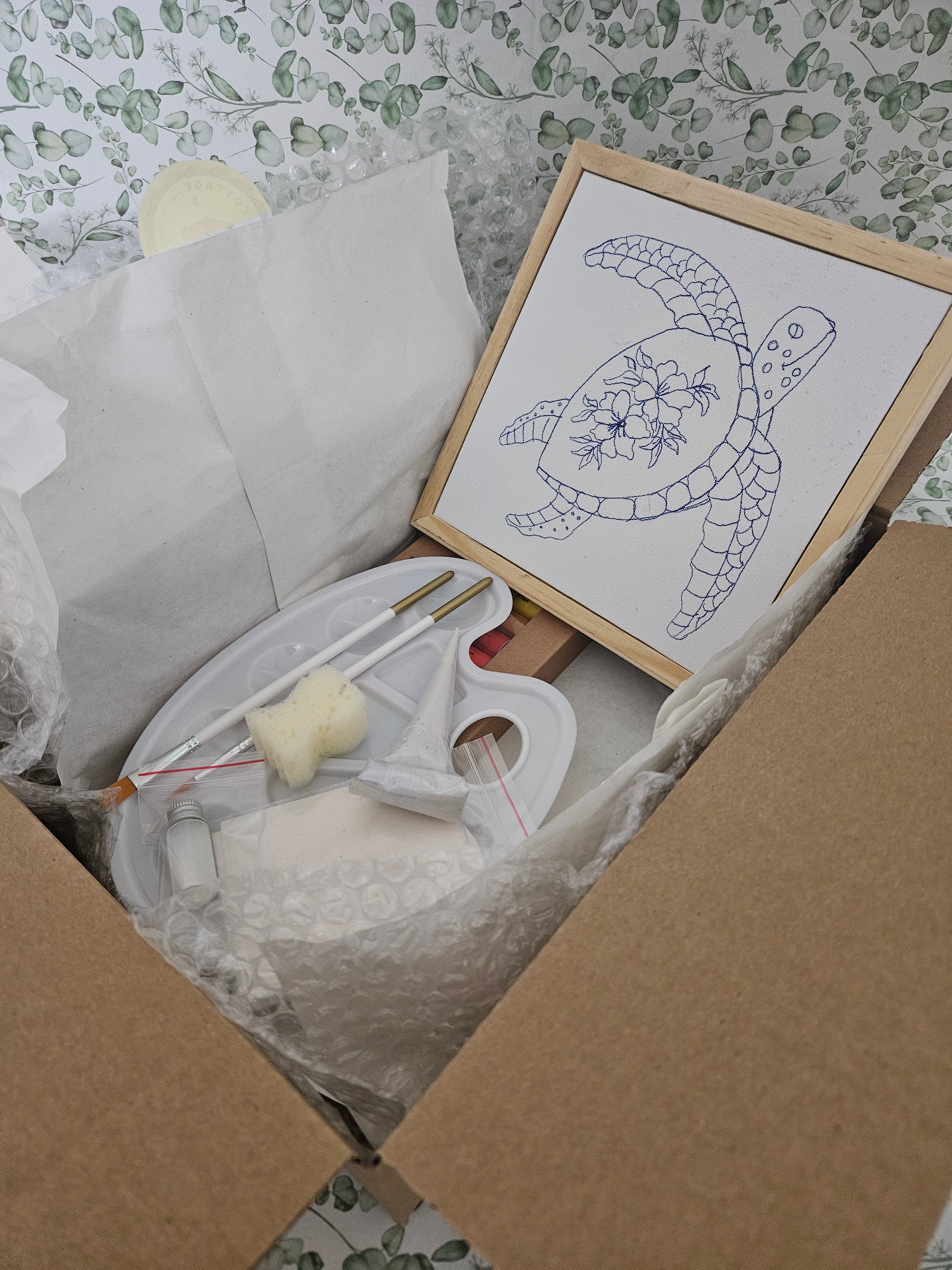 DIY kit- Texture Acrylic Painting (20*20cm)