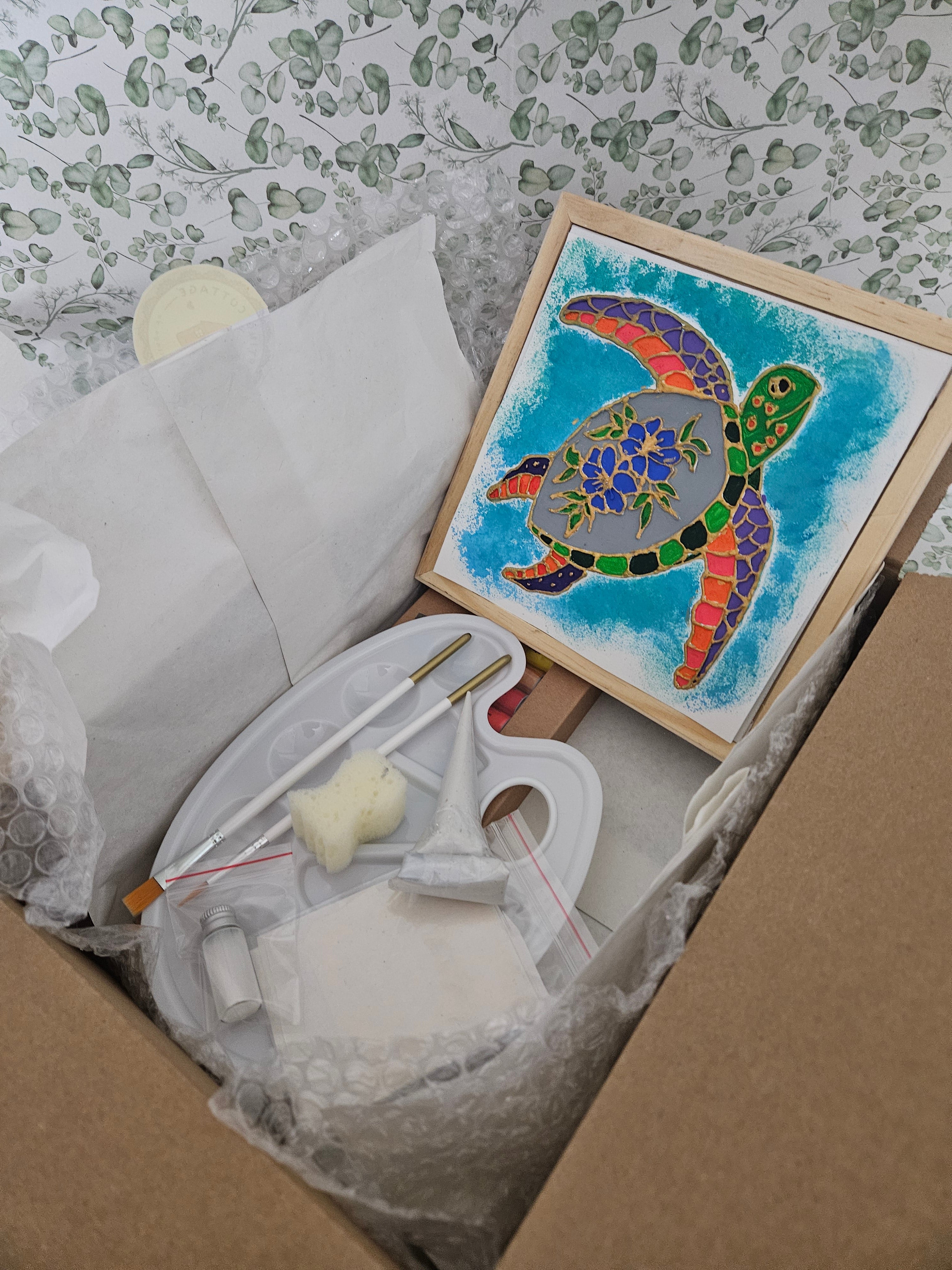 DIY kit- Texture Acrylic Painting (20*20cm)