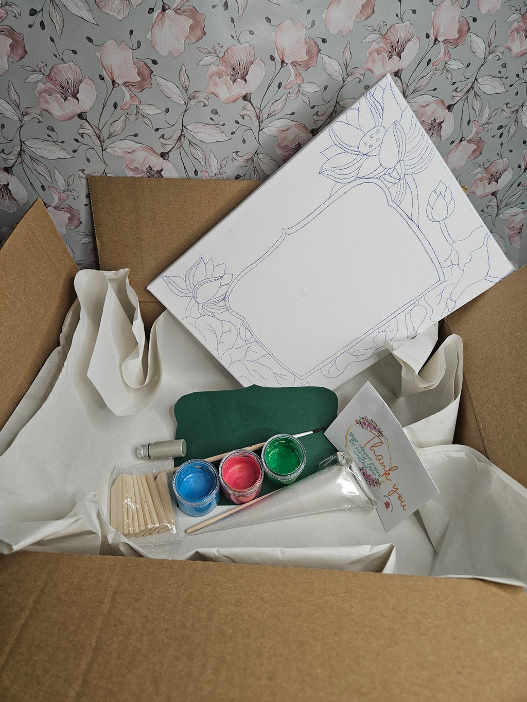 DIY-Kit Ghibli Family Photo on Canvas