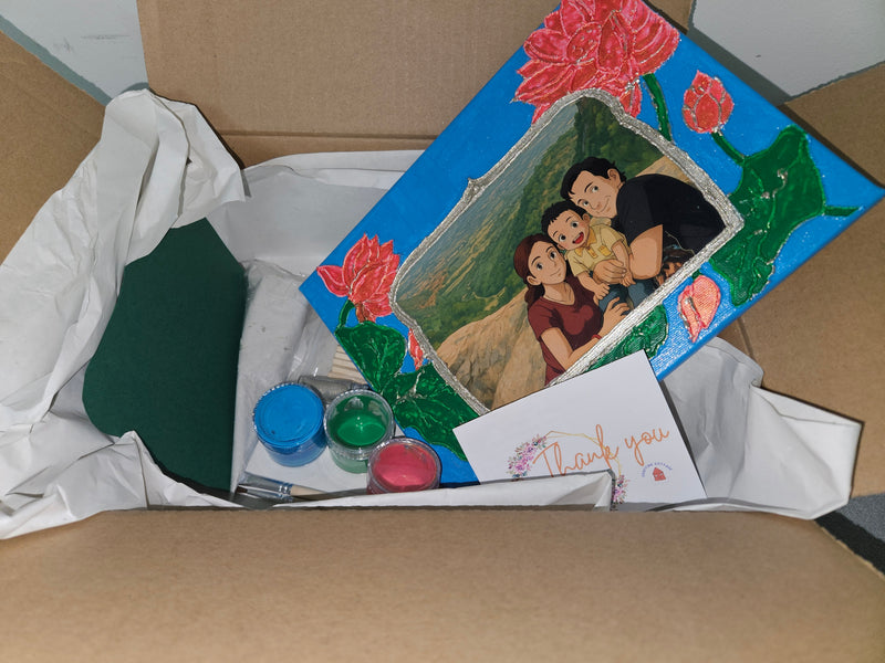 DIY-Fotorahmen-Set mit Struktur image 1